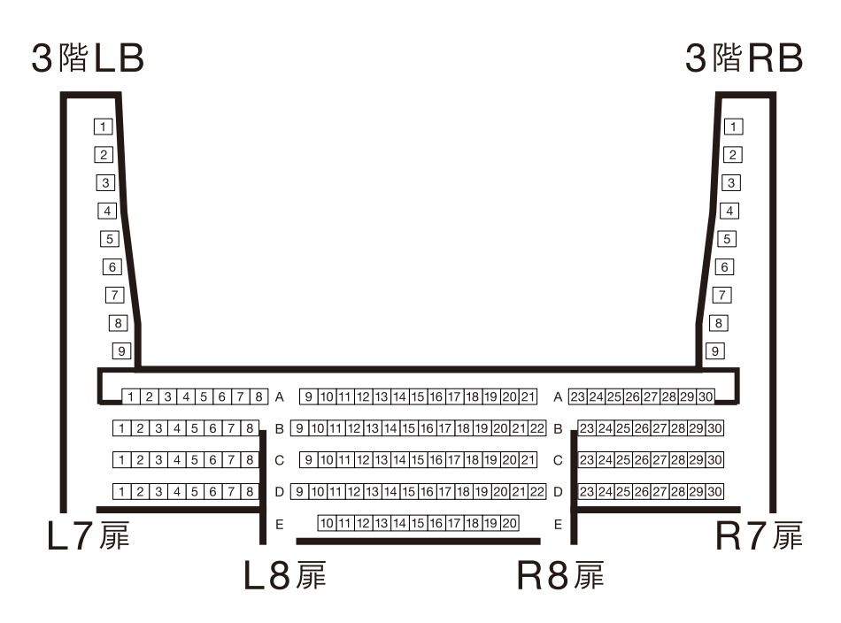 シアターミラノ座の座席の見え方2階3階の違いは？S席A席がない刀剣乱舞はどこが見えやすい？